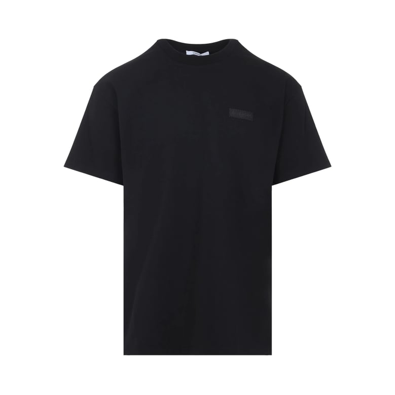 t-shirt black cotton by Selfnex