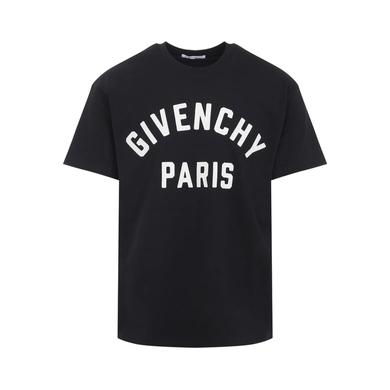 t-shirt black embroidered logo by Selfnex
