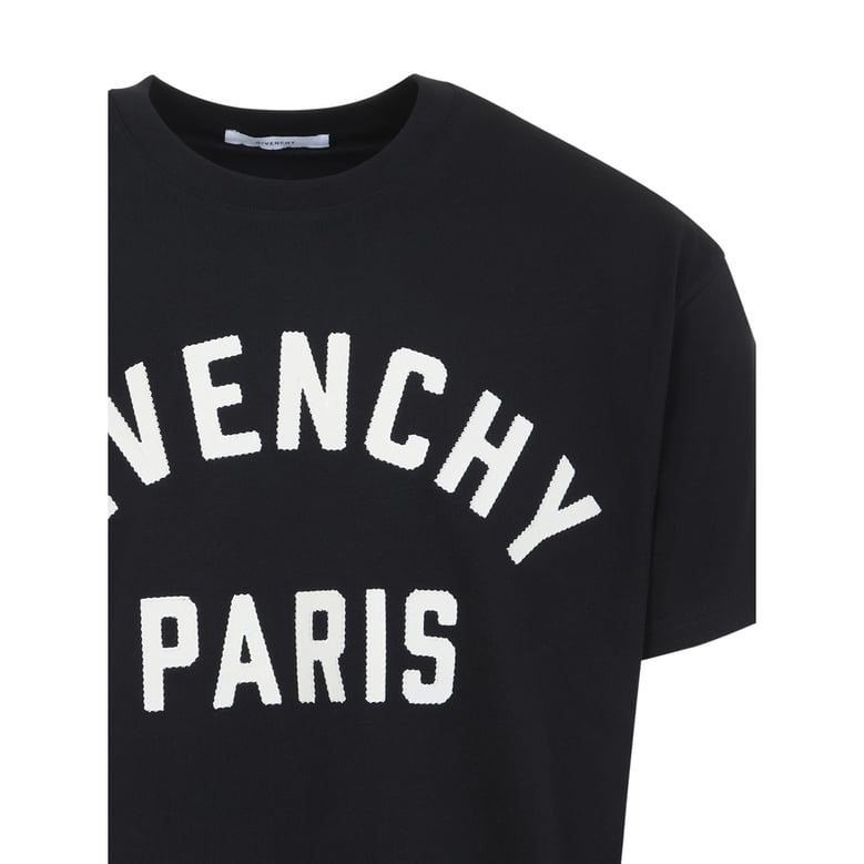 t-shirt black embroidered logo by Selfnex