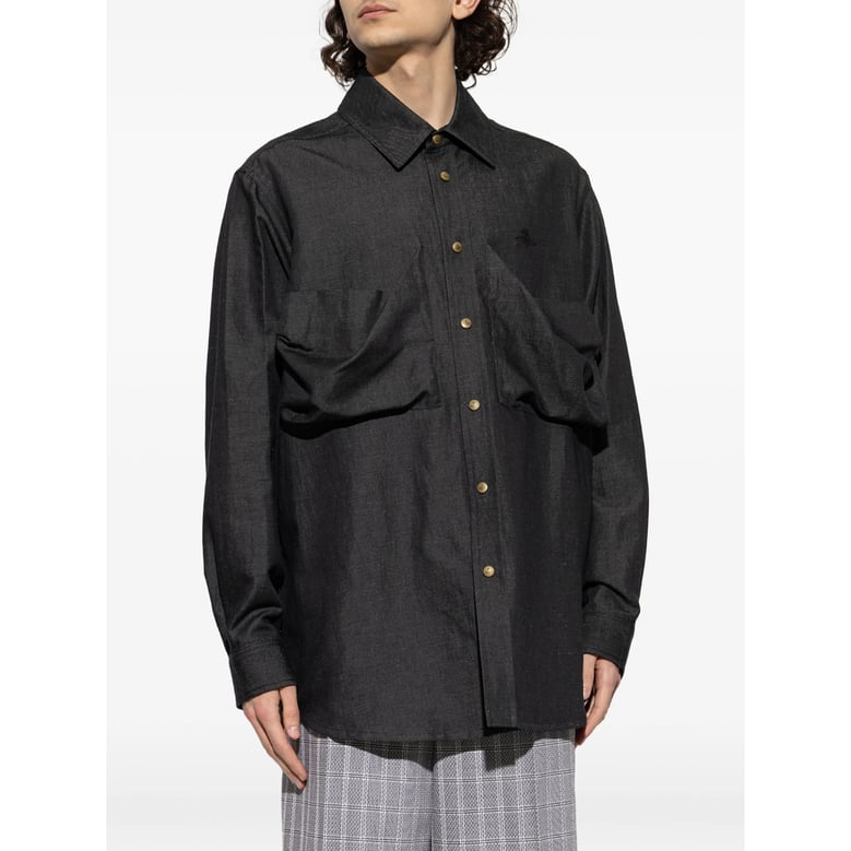 button fastening long sleeves shirt by Selfnex