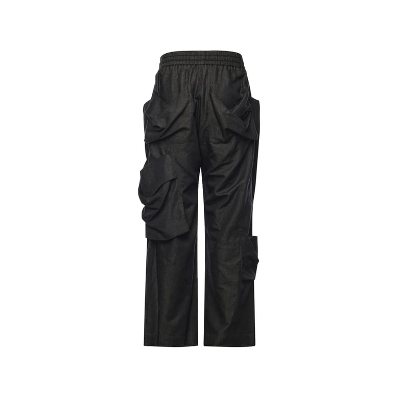 wide-leg trousers with drawstring fastening by Selfnex