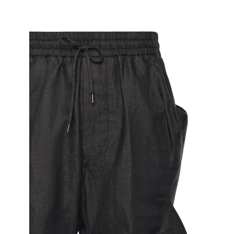 wide-leg trousers with drawstring fastening by Selfnex