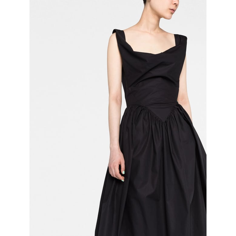 cowl neck corset dress by Selfnex
