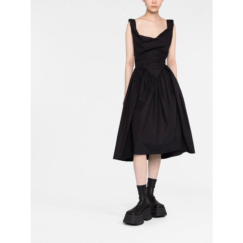 cowl neck corset dress by Selfnex