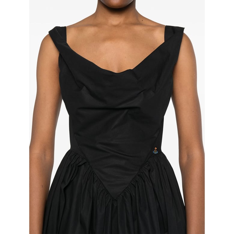 dress black cotton by Selfnex