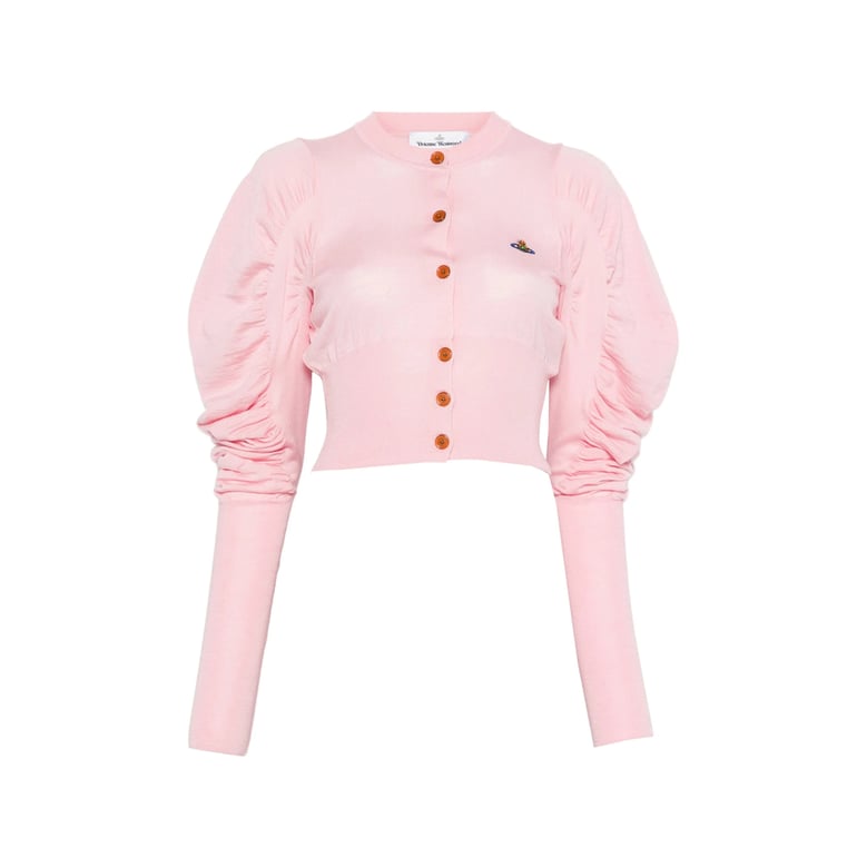 pink button fastening sweater by Selfnex