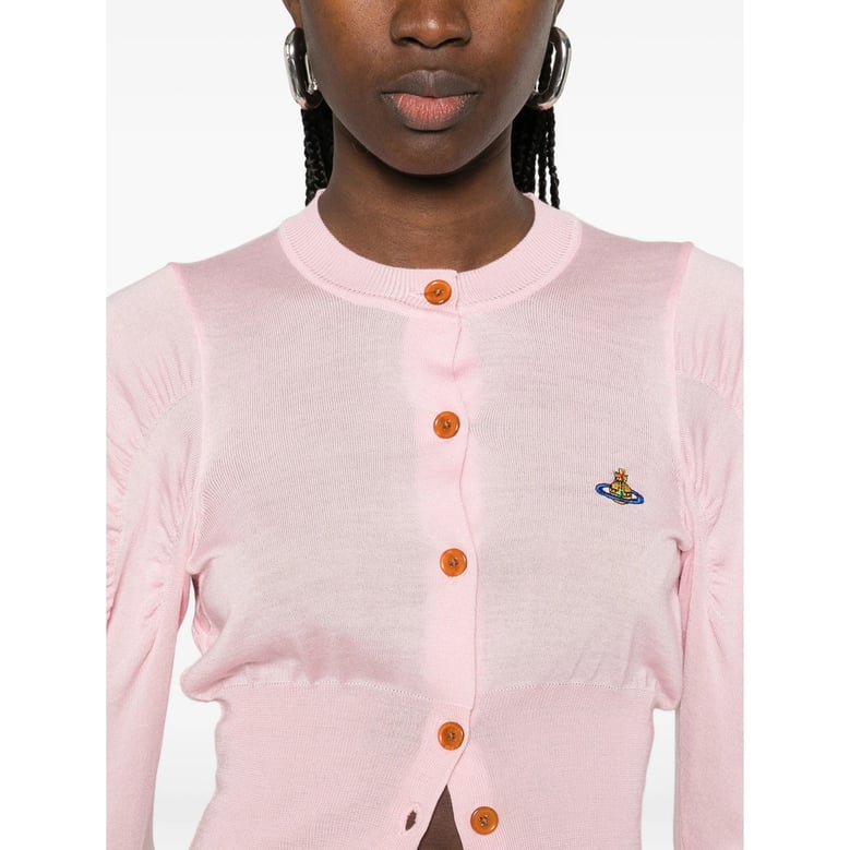 pink button fastening sweater by Selfnex