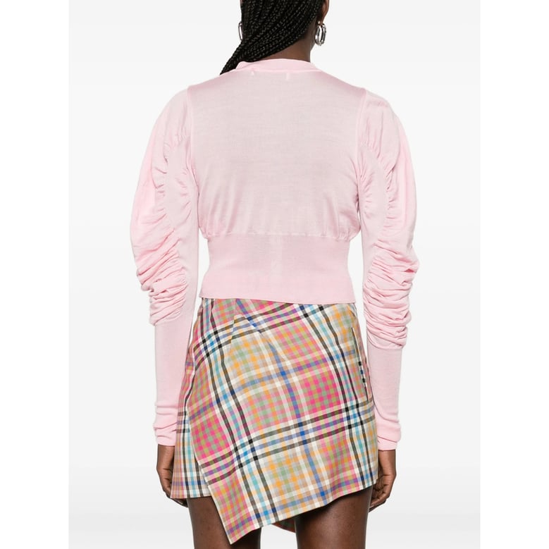 pink button fastening sweater by Selfnex