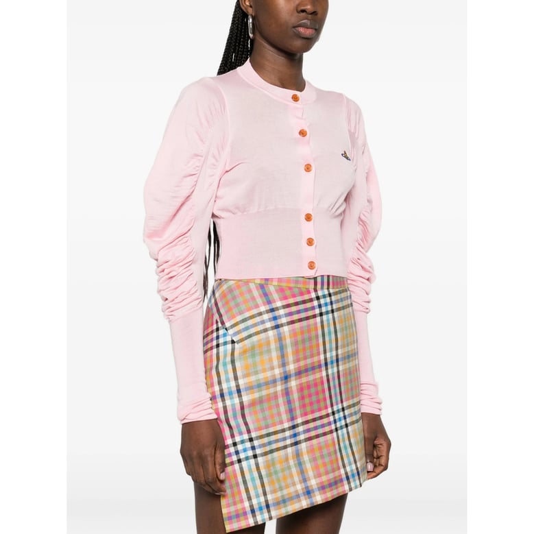 pink button fastening sweater by Selfnex