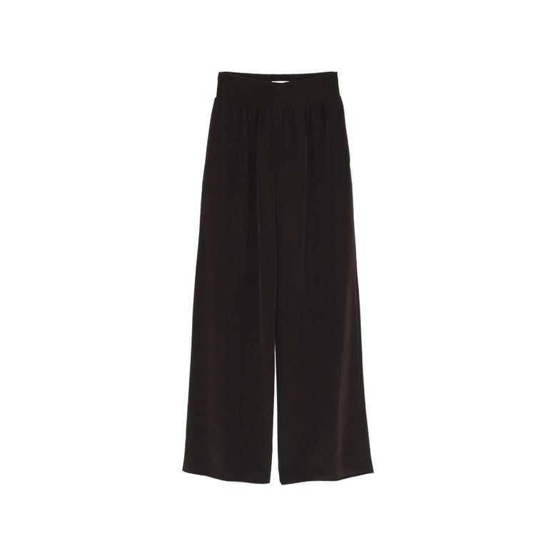 cocoa brown twill trousers by Selfnex