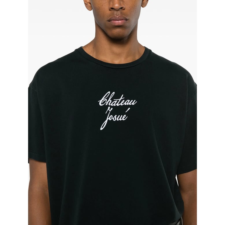 crew neck black t-shirt by Selfnex