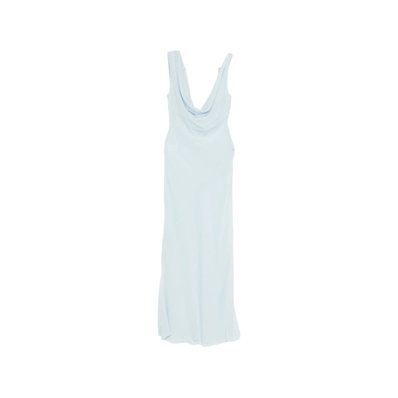 sky blue sleeveless dress by Selfnex