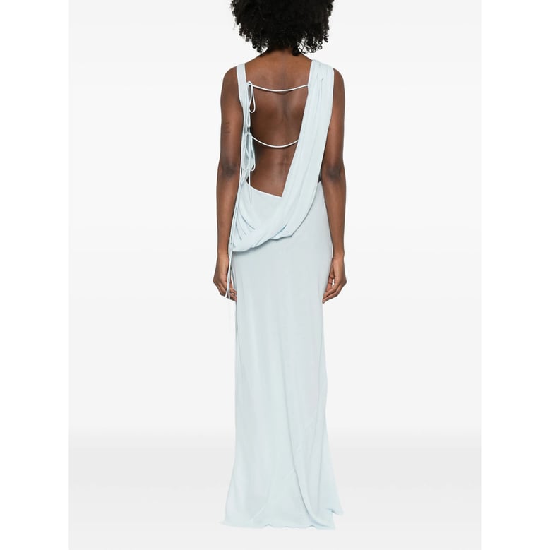 sky blue sleeveless dress by Selfnex