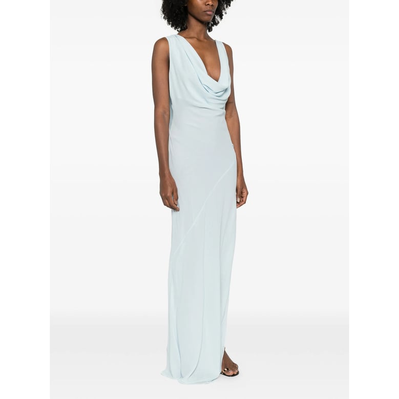 sky blue sleeveless dress by Selfnex