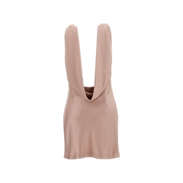 blush pink sleeveless dress by Selfnex