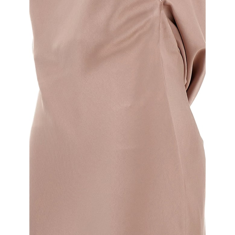 blush pink sleeveless dress by Selfnex