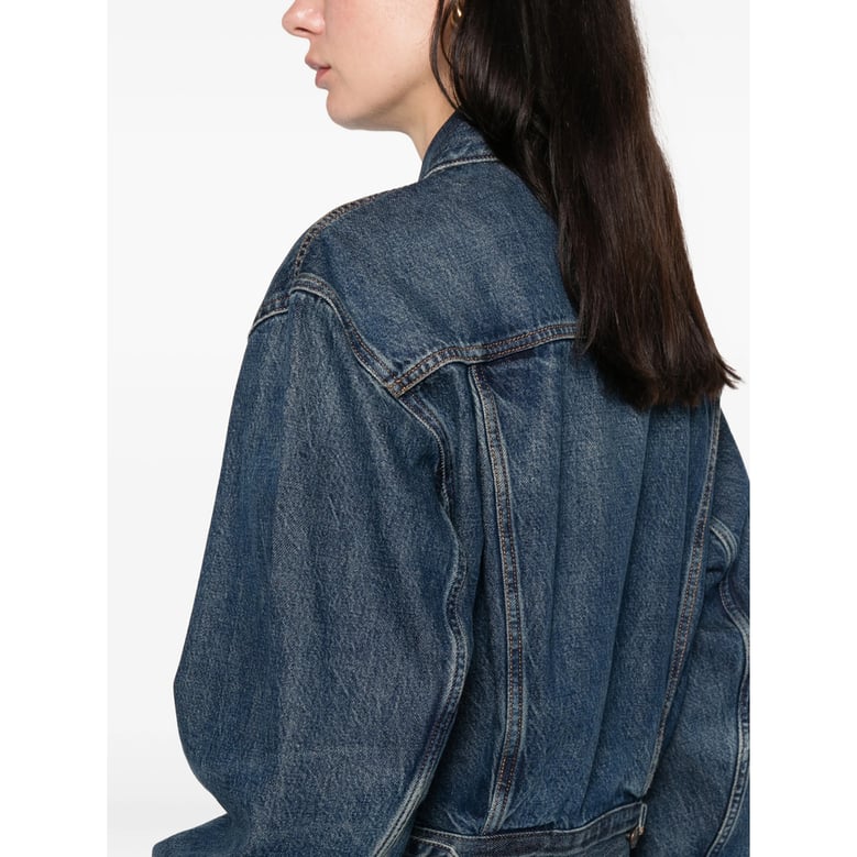 blue button fastening outerwear by Selfnex