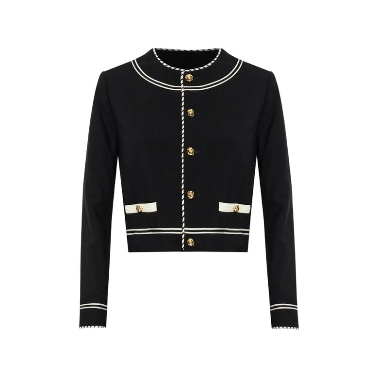 black round neck outerwear by Selfnex