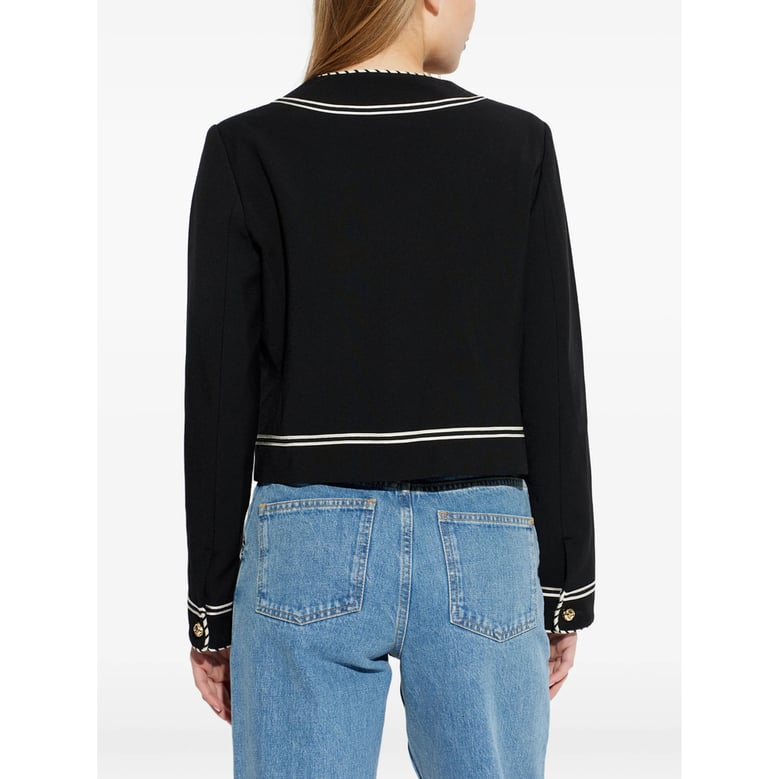 black round neck outerwear by Selfnex