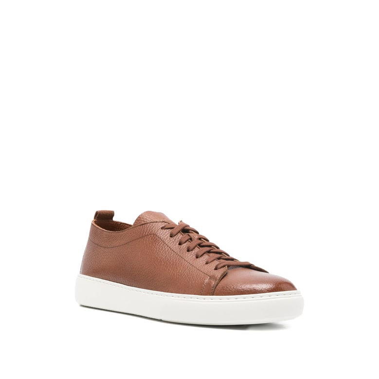 sneaker with deer brown textured finish by Selfnex