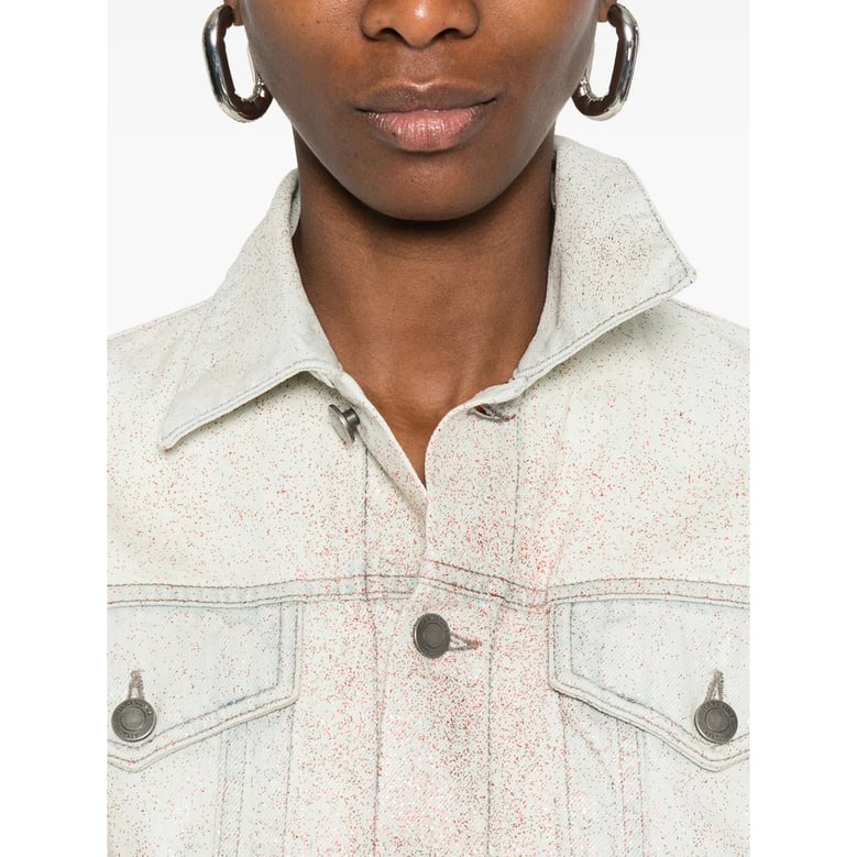 cropped button fastening jacket by Selfnex
