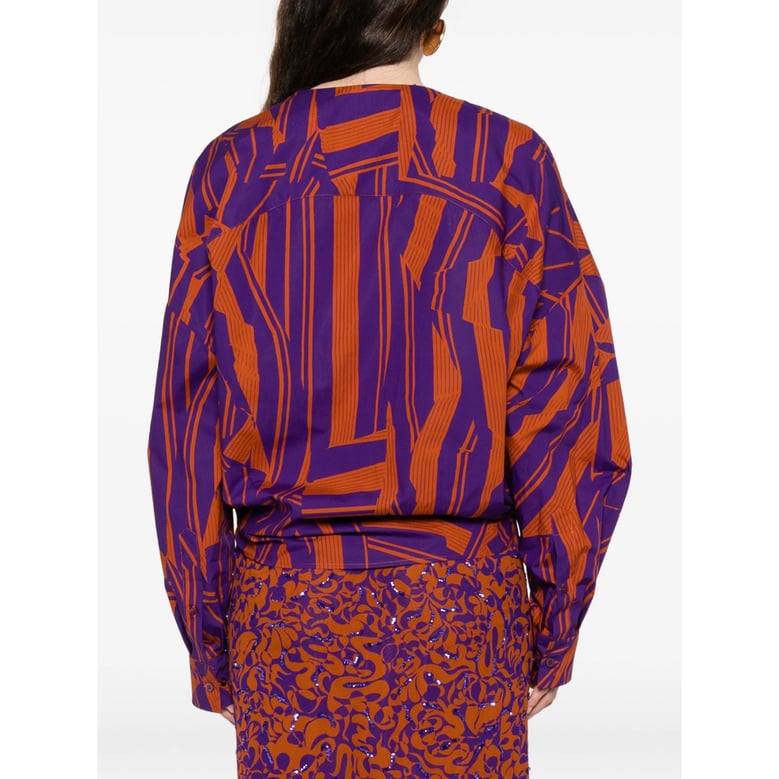 wrap front long sleeve shirt by Selfnex