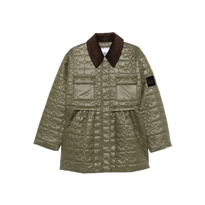 outerwear with corduroy collar by Selfnex
