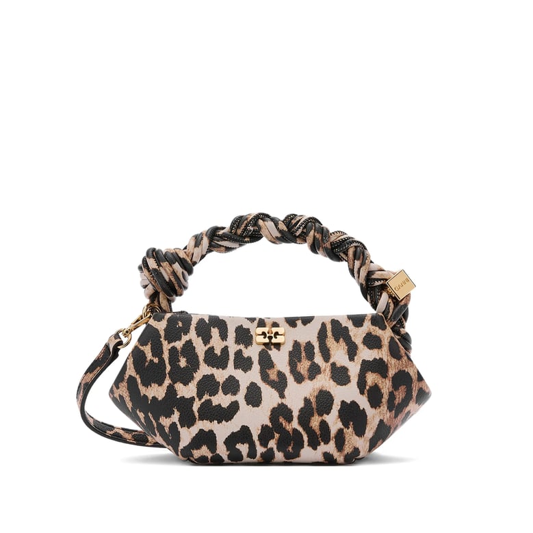 leopard print twisted handle bag by Selfnex