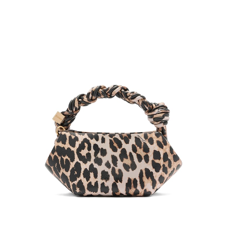leopard print twisted handle bag by Selfnex