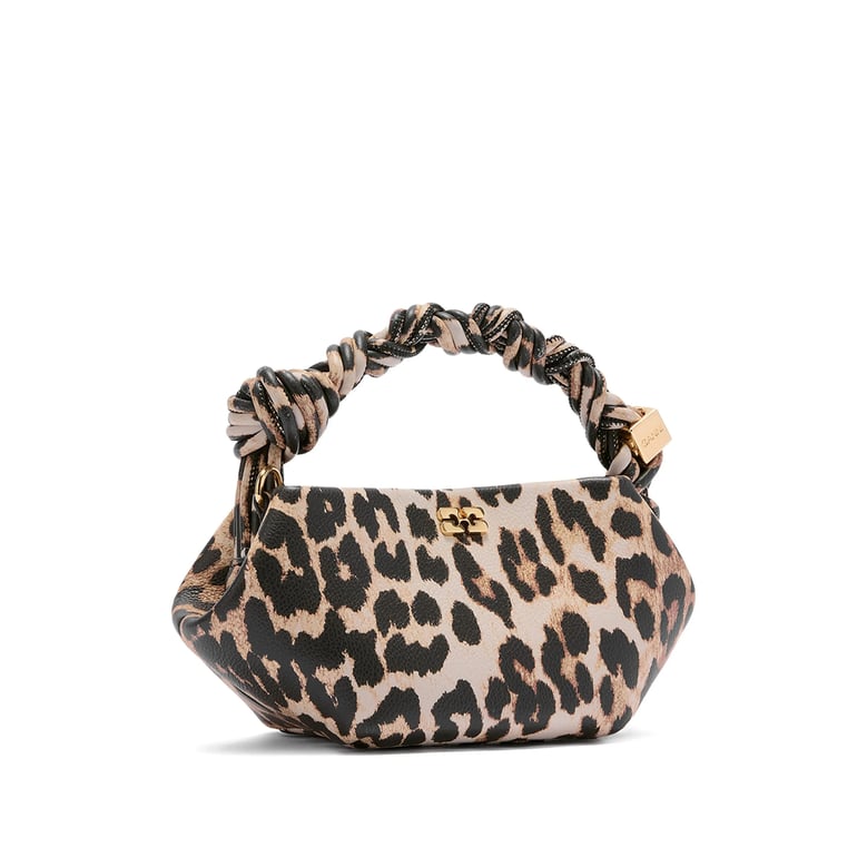 leopard print twisted handle bag by Selfnex