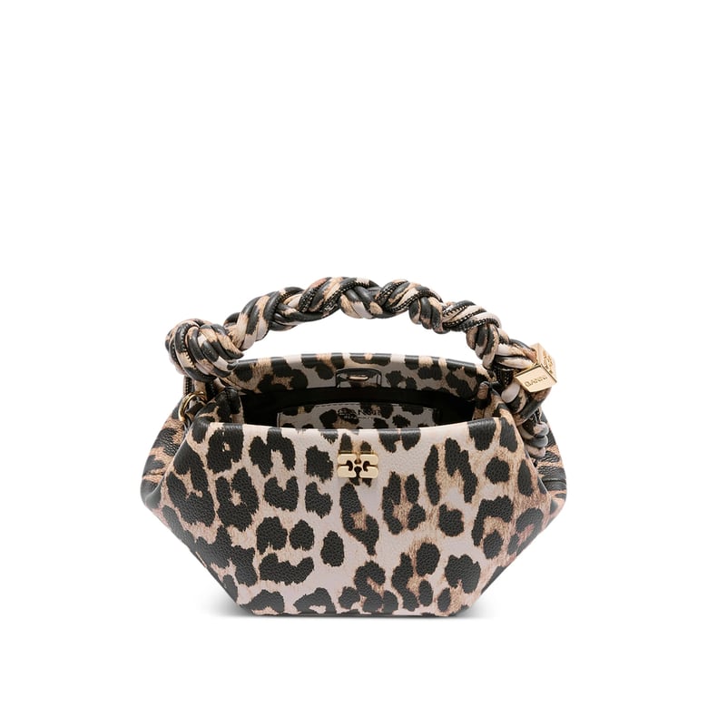 leopard print twisted handle bag by Selfnex