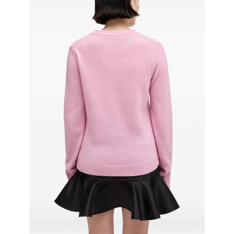 light pink graphic print sweatshirt by Selfnex