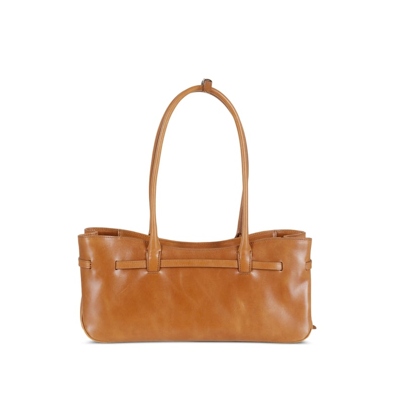 shoulder bag with silver-tone buckle by Selfnex