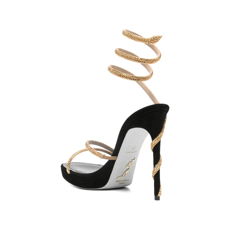 black and gold elegant shoes by Selfnex