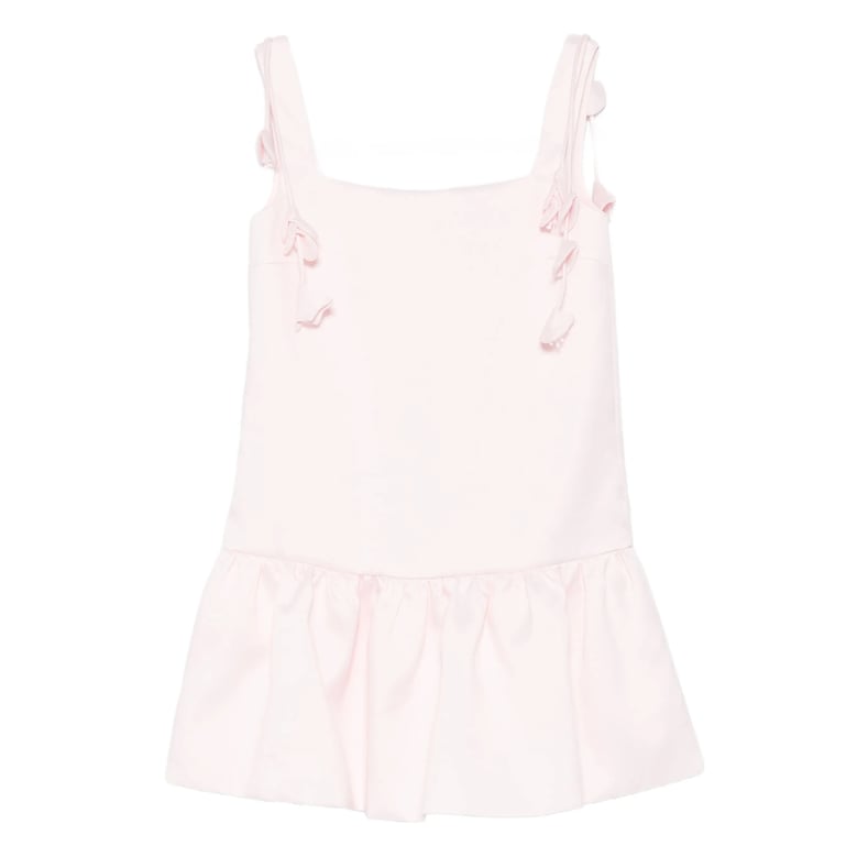 square neck dress with rear zip by Selfnex