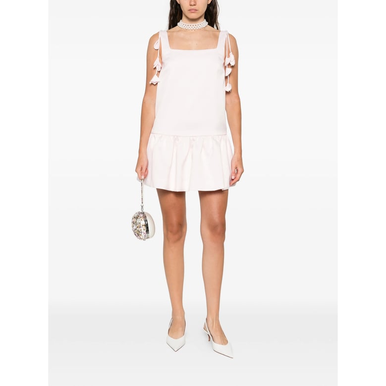 square neck dress with rear zip by Selfnex