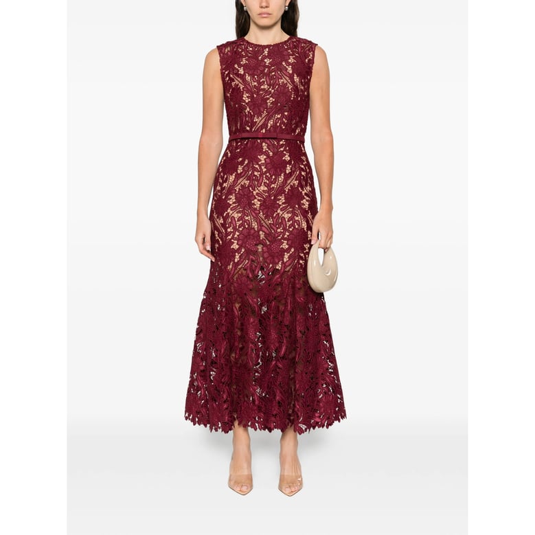 red dress with rear zip fastening by Selfnex