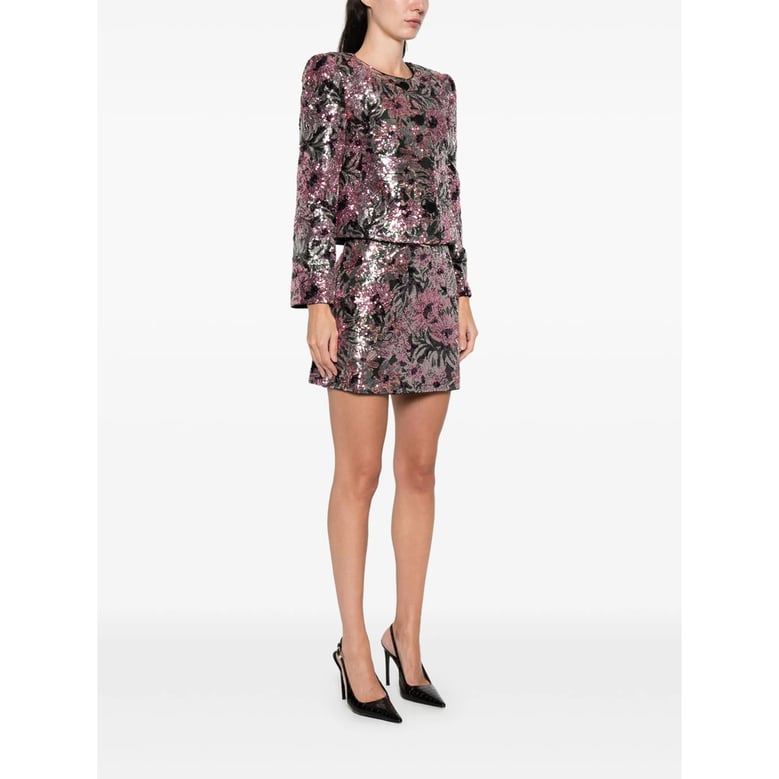 floral pattern sequin embellished outerwear by Selfnex