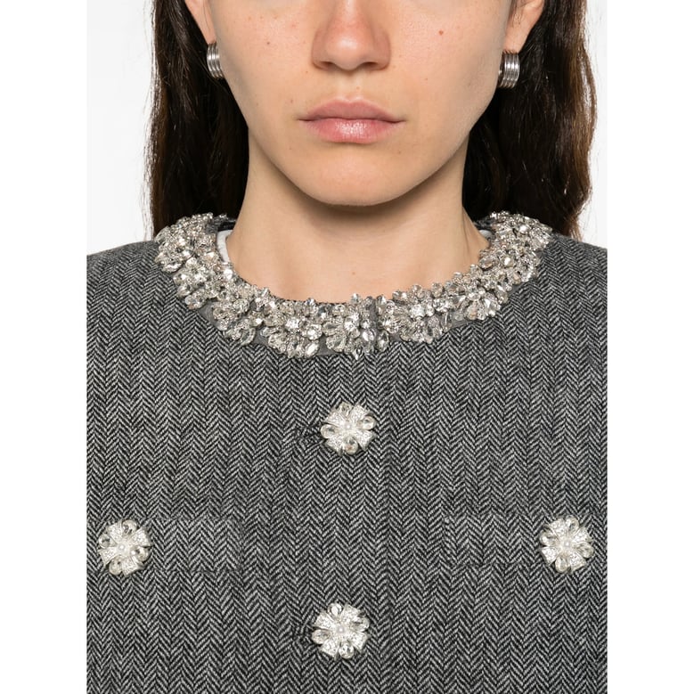 grey button fastening long sleeves outerwear by Selfnex