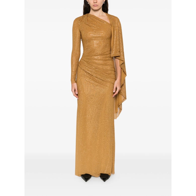 dress with gold-tone embellishments by Selfnex