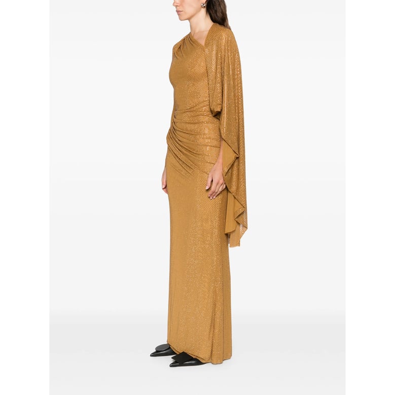 dress with gold-tone embellishments by Selfnex