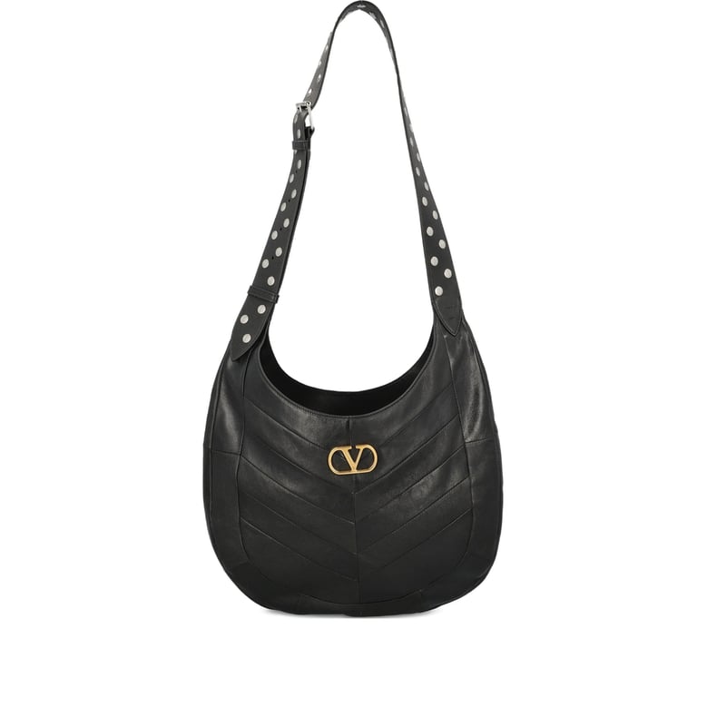 shoulder bag black nappa leather by Selfnex
