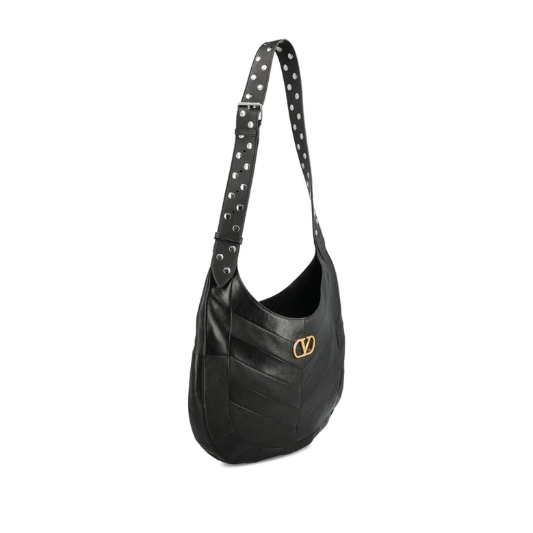shoulder bag black nappa leather by Selfnex