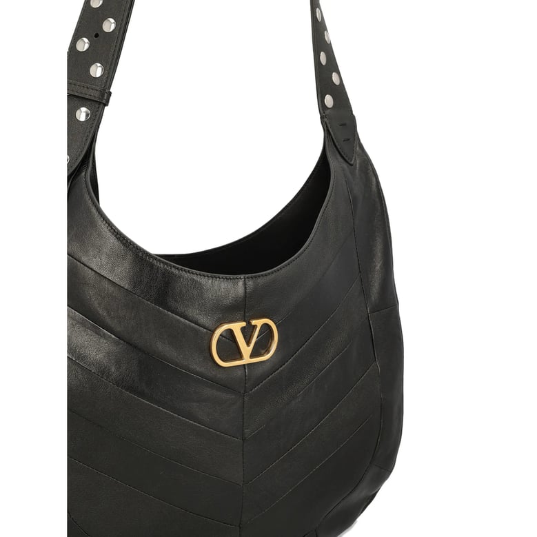 shoulder bag black nappa leather by Selfnex