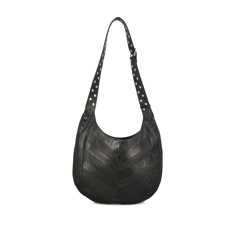 shoulder bag black nappa leather by Selfnex