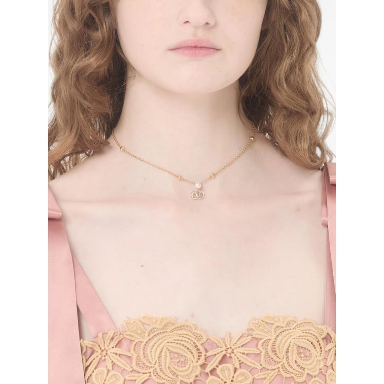 necklace gold/white by Selfnex