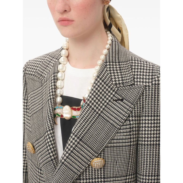 scarf toute la v neutrals/black by Selfnex