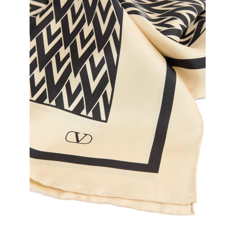 scarf toute la v neutrals/black by Selfnex