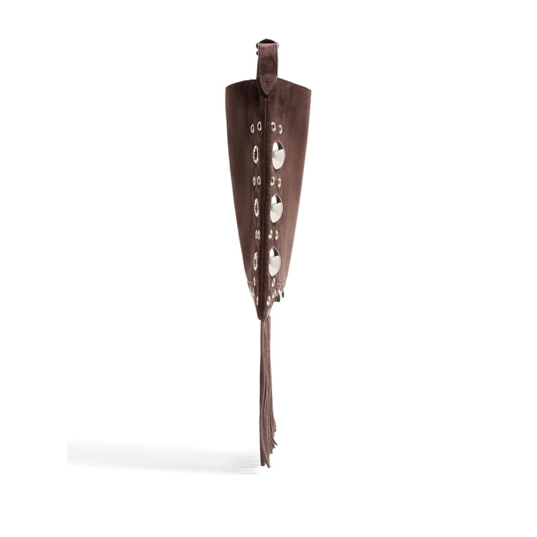 shoulder bag vlogo signature brown suede by Selfnex
