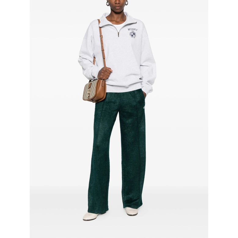 grey quarter-zip sweatshirt by Selfnex